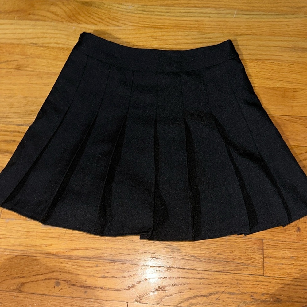 Black Pleated Skirt